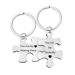 Gift For your lover-Couple Puzzle Key Chain