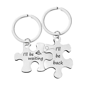 Gift For your lover-Couple Puzzle Key Chain