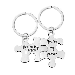 Gift For your lover-Couple Puzzle Key Chain