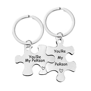 Gift For your lover-Couple Puzzle Key Chain