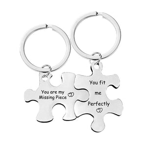 Gift For your lover-Couple Puzzle Key Chain