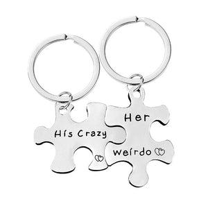 Gift For your lover-Couple Puzzle Key Chain