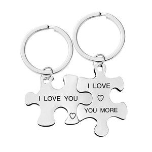 Gift For your lover-Couple Puzzle Key Chain