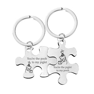 Gift For your lover-Couple Puzzle Key Chain