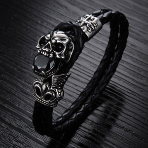 To My Man Skull Bracelet Couple Husband Gift Anniversary