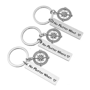 Compass Key Chain - No matter where Friend