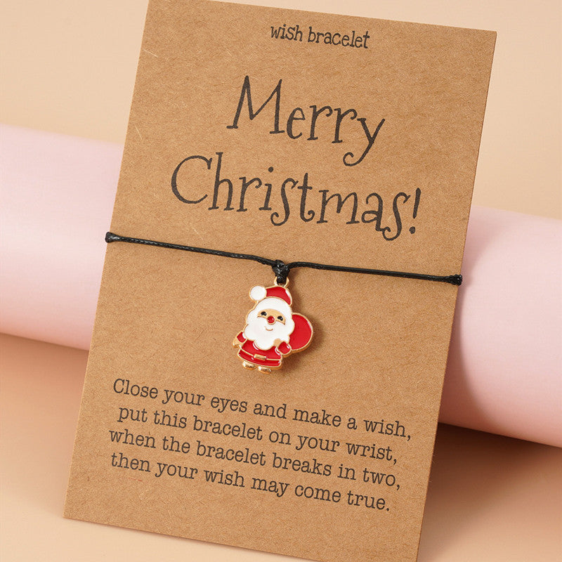 Merry Christmas wish card Bracelet