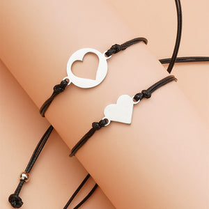 Back to School Heart Card Bracelet