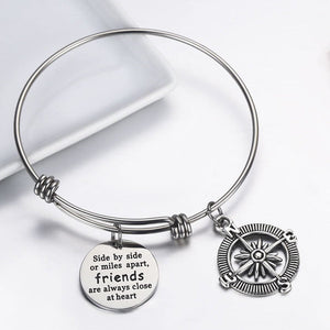 Side by side or miles apart friends Bracelet