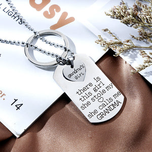 Key Chain - there is this girl she stole my love she calls me GRANDMA