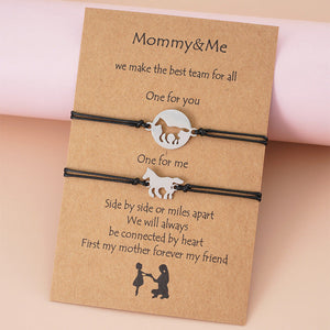 Mommy&Me Horse Card Bracelets