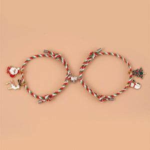 Christmas love magnetic clasp Couple/Friends Bracelets