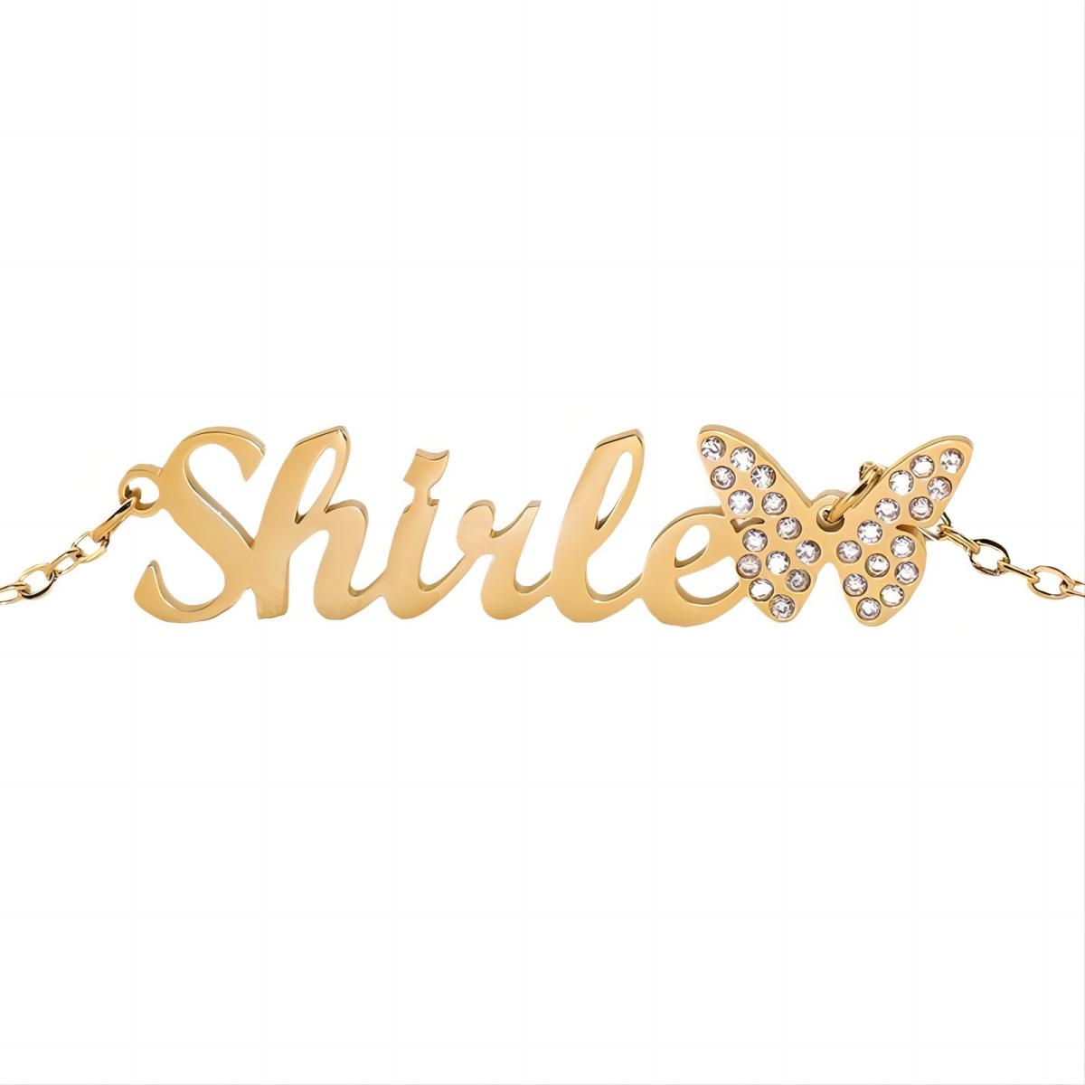 Personalized Name Necklace With Butterfly Gift For Wife/Bestie/Sister/Daughter