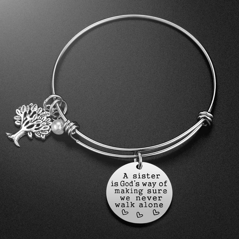 A sister is a god's way tree of life Bracelet