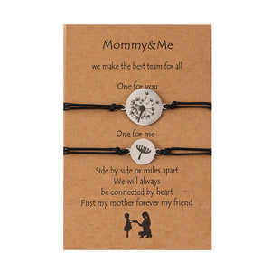 Mommy&Me Dandelion Card Bracelets