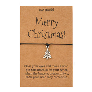 Merry Christmas wish card Bracelet