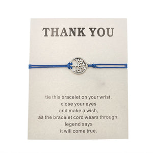 THANK YOU Tree of Life Bracelet Thanksgiving Day