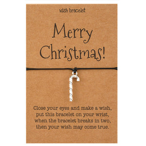 Merry Christmas wish card Bracelet