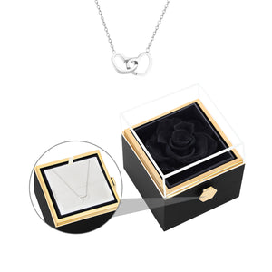 Personalized Engraved Necklace & Eternal Rose Box