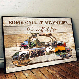 Personalized Utility Task Vehicle Razor Photo Collage Poster