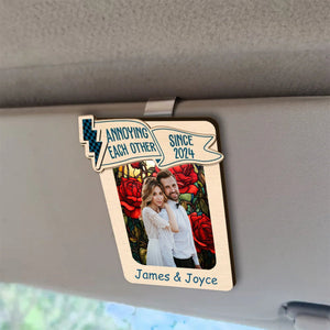 Custom Photo You & Me We Got This - Personalized Custom Shaped Car Visor Clip