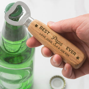 Best Dad/Grandpa Ever-Personalizzzed Wooden Bottle Opener