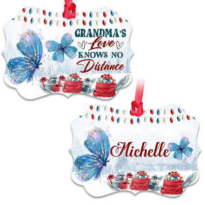 Grandmas Love Knows No Distance Personalized Ornament