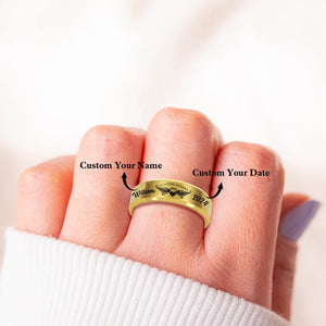 Personalized in loving memory keepsake Ring