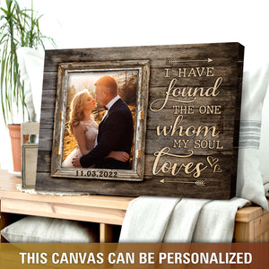 Personalized Through Rustic Window Best Gift For Valentine Or Anniversary Canvas Prints