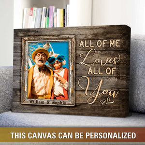 Personalized Through Rustic Window Best Gift For Valentine Or Anniversary Canvas Prints