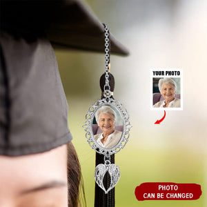 Personalized Graduation Cap Decoration Memorial Photo Tassel Wings Charm