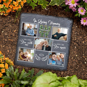 In Loving Memory - Custom Photo Monogram - Personalized Memorial Stone