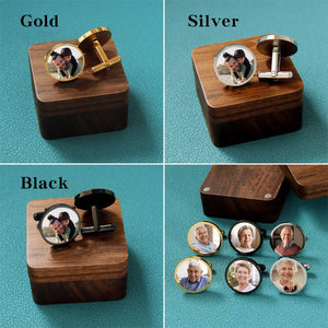 Personalized Photo Cufflink,Engraved Photo Cufflinks,Wedding Cufflinks,gift ideas Dads