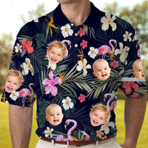 Custom Photo Dad, You’ve Always Been The Coolest - Family Personalized All Over Print Polo Shirt