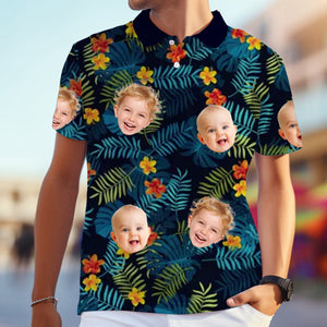 Custom Photo Dad, You’ve Always Been The Coolest - Family Personalized All Over Print Polo Shirt