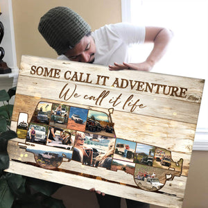 Personalized Off-road SUV Vehicle Photo Collage Poster Some Call It Adventure We Call It Life