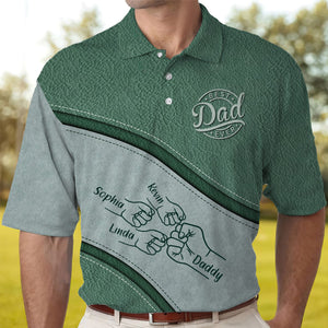 Best Dad Ever Fist Bump - Personalized Father Polo Shirt