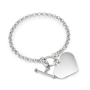 Personalized Engraved Heart Bracelet To me you are perfect - For Mom/Grandma