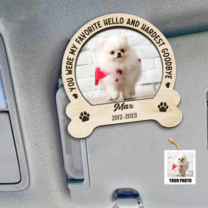 Custom Photo Memorial You Would Have Lived Forever - Personalized Shaped Car Visor Clip