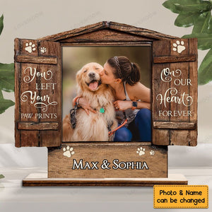 Personalized If love could have saved you Dog Pet Memorial Wood Plaque