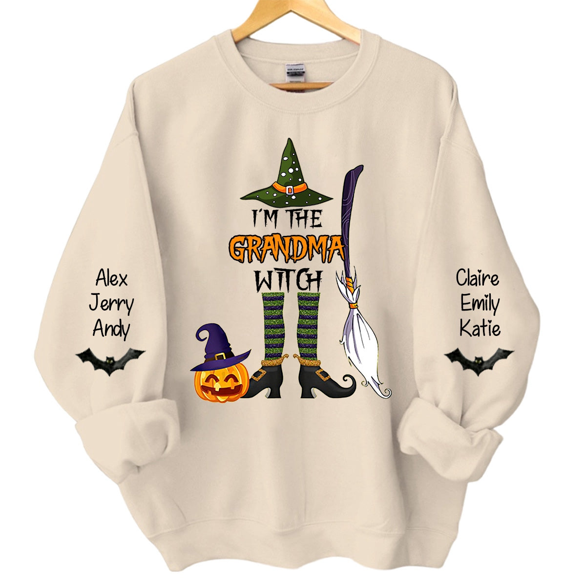 I'm the Mimi Witch Halloween Grandma Personalized Sweatshirt