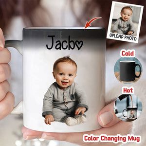 Custom Photo Personalized Color Changing Mug Gift For Pet Lovers,Family