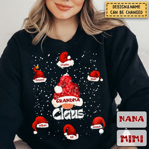 Personalized Momma Claus's Santa Hat Sweatshirt - Perfect Gift for Loved Ones