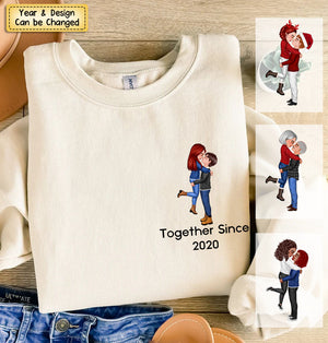 Personalized Together Since Couple Sweatshirt