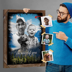 Personalized Poster - Merge Multiple Photos, Family Portrait, Add Person Deceased Loved One To Photo