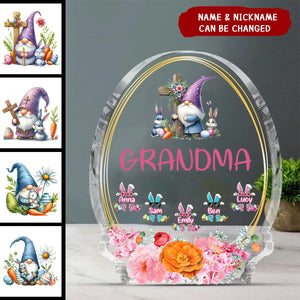 Personalized Easter The Most Awesome Grandma-Shaped Acrylic Plaque