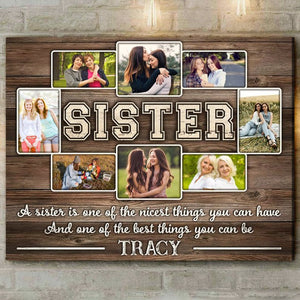 Personalized Gift Idea For Sister Canvas Print For Sister