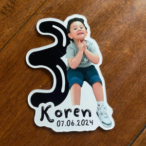 Personalized Baby Kid Birthday Party Favors Magnet