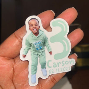 Personalized Baby Kid Birthday Party Favors Magnet