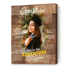 She believed She could so she did Personalised 2022 Graduation Canvas Prints